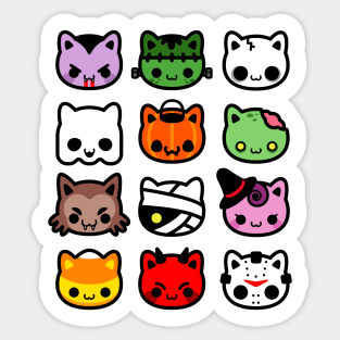 Hallowkitties II Sticker